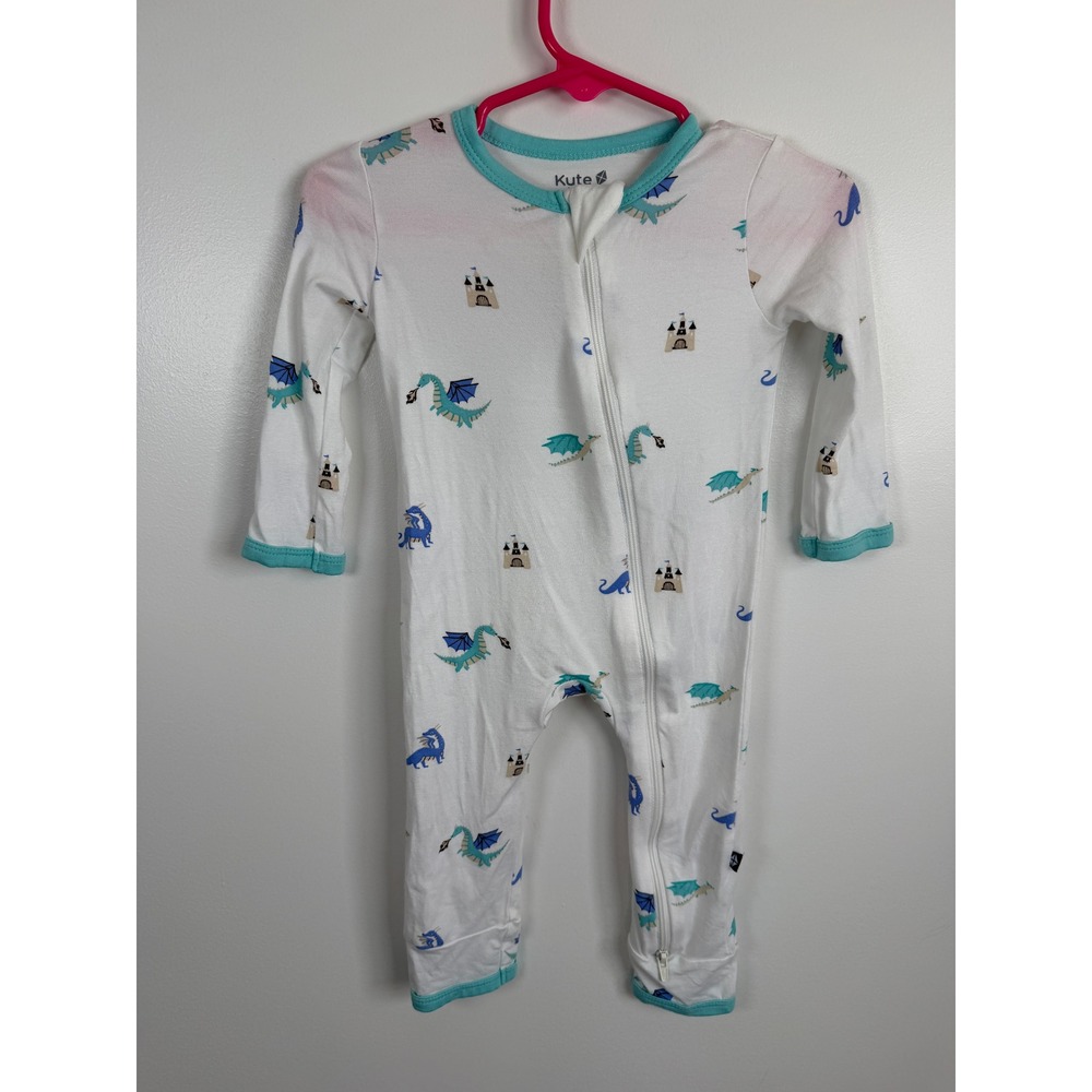 Kyte Baby Dragon Castle Bamboo Romper 6-12 Months